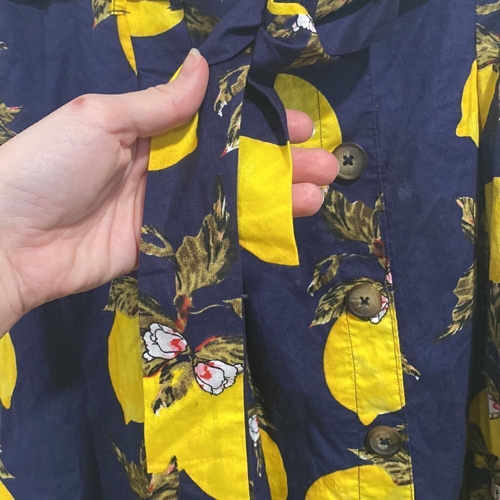 Truly 4 you lemon novelty print midi skirt size medium - Picture 3 of 7